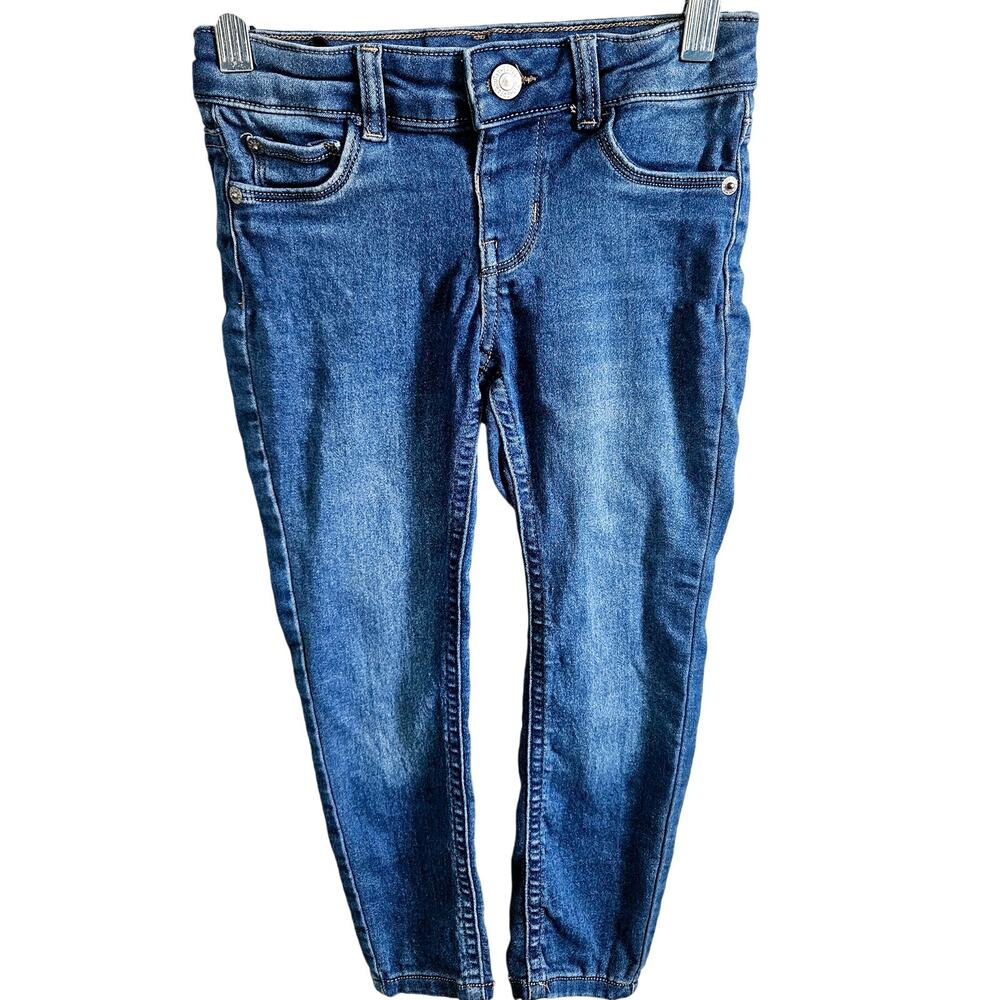 Thereabouts Girls Size 6 Jeggings Medium Wash Skinny Stretch Denim Casual Basic